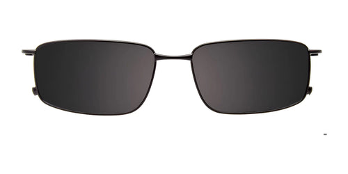 EasyClip EC622 Eyeglasses with Clip-on Sunglasses / Size 52 / Black & Red