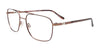 EasyClip EC623 Eyeglasses with Clip-on Sunglasses | Size 58 / Light Brown & Dark Brown