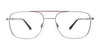 EasyClip EC623 Eyeglasses with Clip-on Sunglasses | Size 58 / Dark Steel & Black