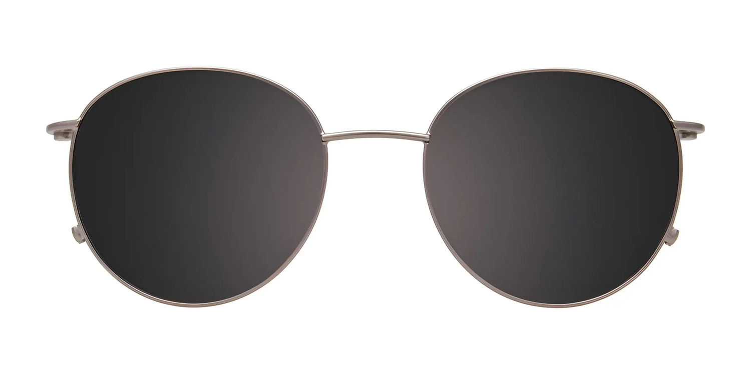 EasyClip EC625 Eyeglasses with Clip-on Sunglasses in Size 51 by EasyClip—sleek round black frames with a thin metal design and a handy polarized clip, ideal for easy transitions and stylish everyday wear. EasyClip EC625 Eyeglasses with Clip-on Sunglasses in Size 51 by EasyClip—sleek round black frames with a thin metal design and a handy polarized clip, ideal for easy transitions and stylish everyday wear.