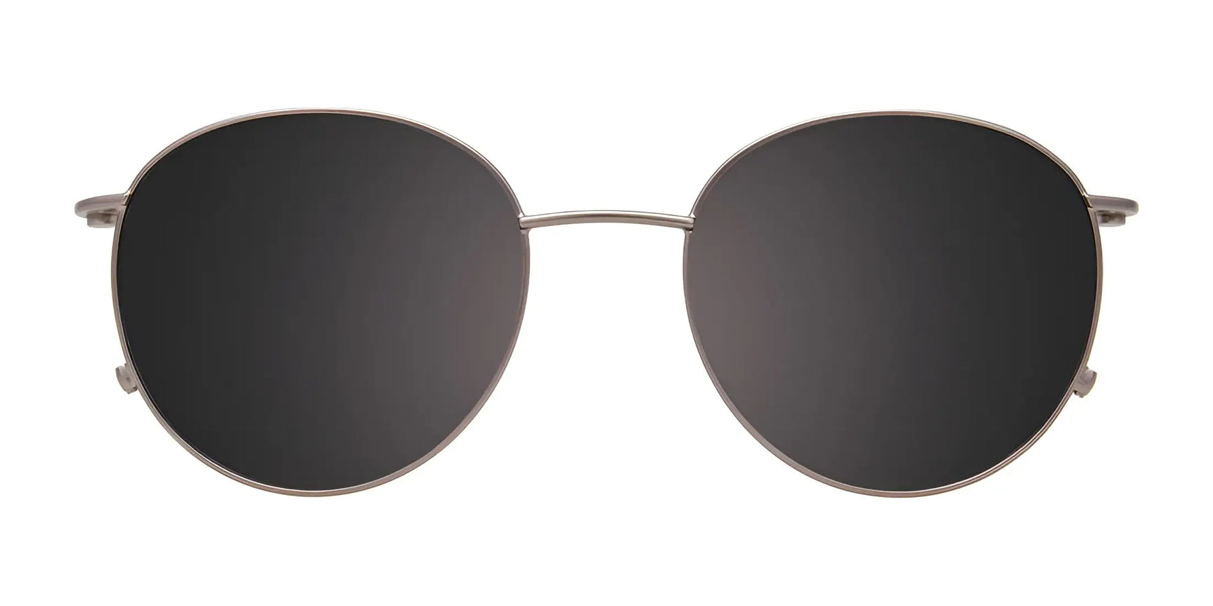 EasyClip EC625 Eyeglasses with Clip-on Sunglasses in Size 51 by EasyClip—sleek round black frames with a thin metal design and a handy polarized clip, ideal for easy transitions and stylish everyday wear. EasyClip EC625 Eyeglasses with Clip-on Sunglasses in Size 51 by EasyClip—sleek round black frames with a thin metal design and a handy polarized clip, ideal for easy transitions and stylish everyday wear.