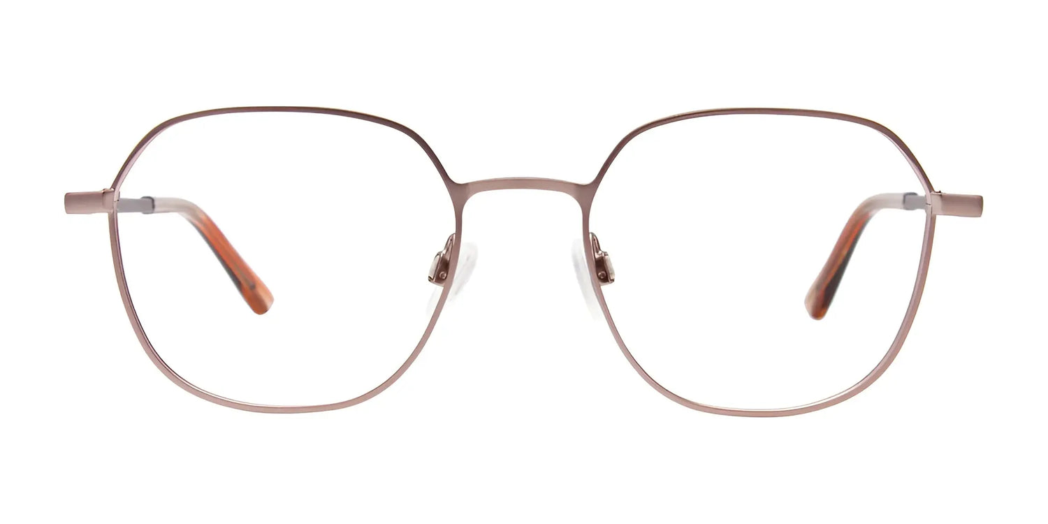 EasyClip EC626 Eyeglasses with Clip-on Sunglasses, size 51, by EasyClip—thin brown frames with large square lenses and brown temple tips. Shown on a white background; includes polarized clip-on sunglasses for added versatility. EasyClip EC626 Eyeglasses with Clip-on Sunglasses, size 51, by EasyClip—thin brown frames with large square lenses and brown temple tips. Shown on a white background; includes polarized clip-on sunglasses for added versatility.