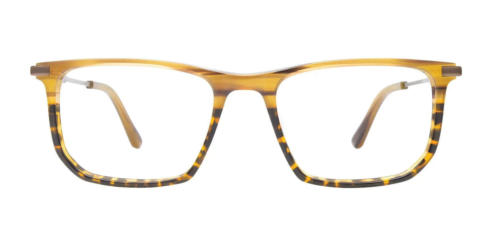 EasyClip EC627 Eyeglasses with Clip-on Sunglasses, size 50, feature thin rectangular tortoiseshell frames and are shown from the front on a white background. Designed by EasyClip for use with polarized clip-on sunglasses. EasyClip EC627 Eyeglasses with Clip-on Sunglasses, size 50, feature thin rectangular tortoiseshell frames and are shown from the front on a white background. Designed by EasyClip for use with polarized clip-on sunglasses.