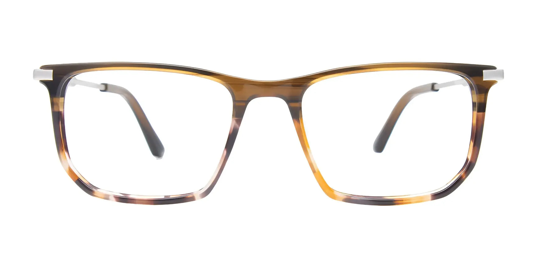 EasyClip EC627 Eyeglasses with Clip-on Sunglasses (Size 50) by EasyClip feature a tortoiseshell rectangular frame and clear lenses, shown front view on white. They conveniently convert to sunglasses for versatile wear. EasyClip EC627 Eyeglasses with Clip-on Sunglasses (Size 50) by EasyClip feature a tortoiseshell rectangular frame and clear lenses, shown front view on white. They conveniently convert to sunglasses for versatile wear.