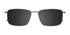 EasyClip EC638 Eyeglasses with Clip-on Sunglasses | Size 50 / Clip Only (Color №020)