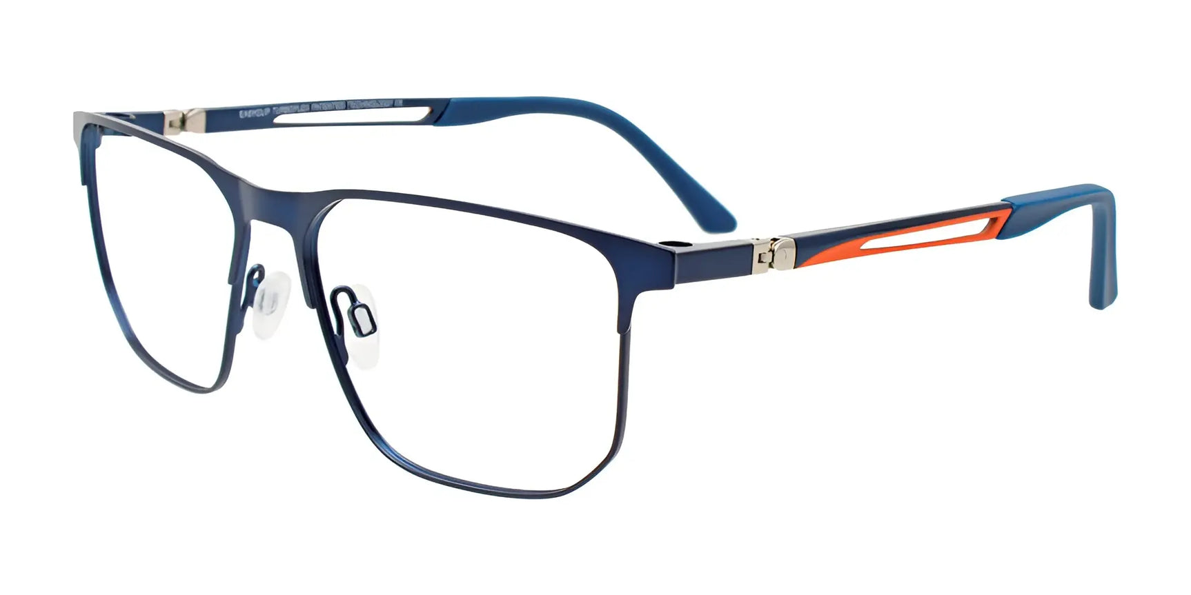 EasyClip EC644 Eyeglasses with Clip-on Sunglasses Dark Blue EasyClip EC644 Eyeglasses with Clip-on Sunglasses Dark Blue