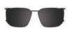 EasyClip EC644 Eyeglasses with Clip-on Sunglasses | Size 54 / Black