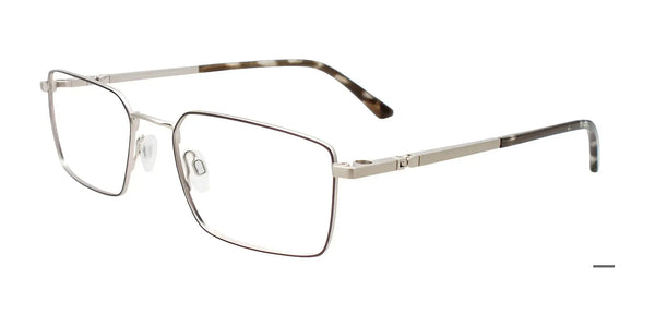 EasyClip EC645 Eyeglasses with Clip-on Sunglasses | Size 53 / Black & Silver