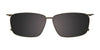 EasyClip EC648 Eyeglasses with Clip-on Sunglasses | Size 54 / Matt Marble Blue/Blue