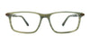 EasyClip EC648 Eyeglasses with Clip-on Sunglasses | Size 54 / Matt Marble Blue/Blue