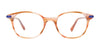 EasyClip EC649 Eyeglasses | Size 45 / Brown Striped & Blue