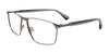 EasyClip EC652 Eyeglasses with Clip-on Sunglasses | Size 56 / Steel & Black