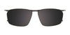 EasyClip EC652 Eyeglasses with Clip-on Sunglasses | Size 56 / Black & Red