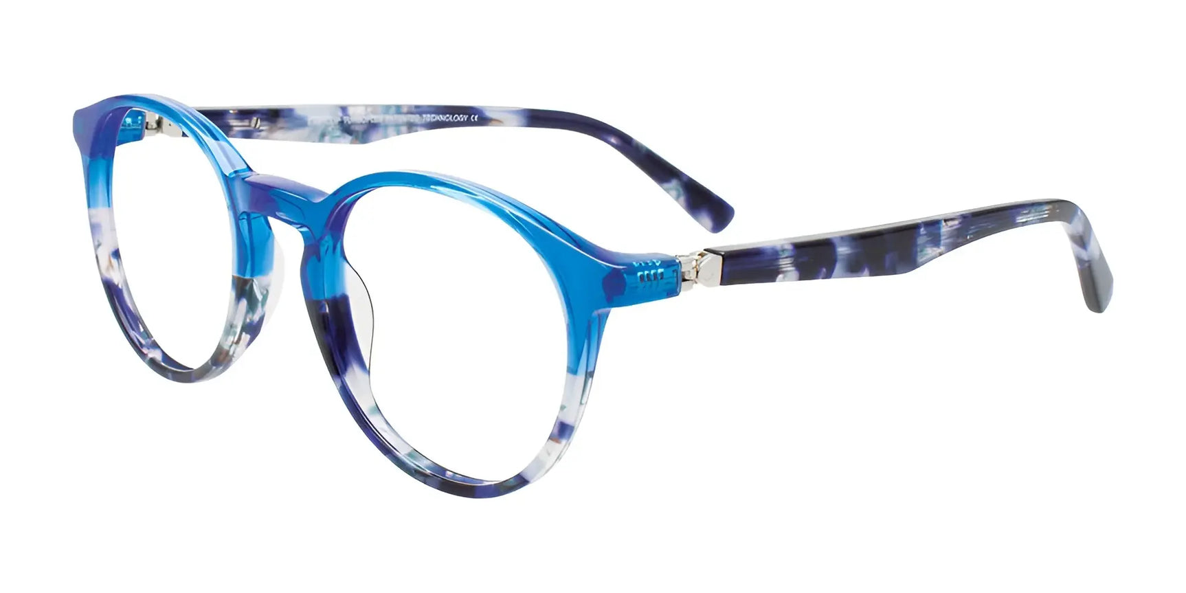 EasyClip EC656 Eyeglasses Tr. Blue & Blue Tortoise EasyClip EC656 Eyeglasses Tr. Blue & Blue Tortoise