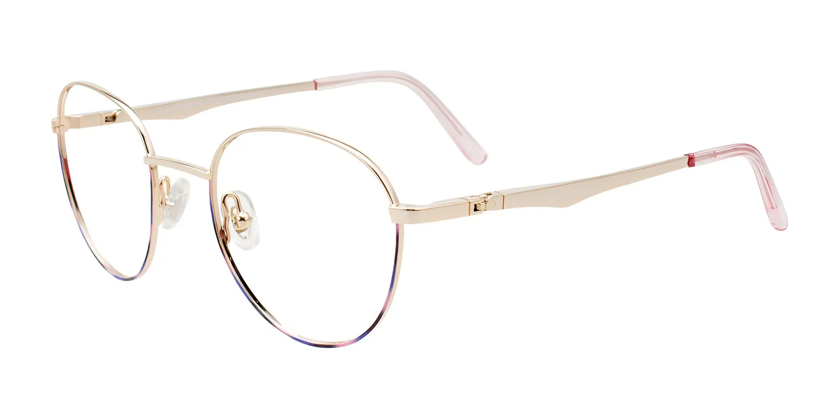 EasyClip EC657 Eyeglasses Shiny Gold & Pink Tort EasyClip EC657 Eyeglasses Shiny Gold & Pink Tort