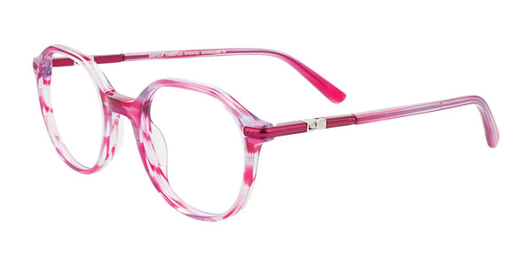 EasyClip EC659 Eyeglasses | Size 43 / Transparent Bright Pink & Lilac