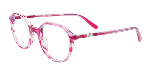 EasyClip EC659 Eyeglasses / Size 43 / Transparent Bright Pink & Lilac