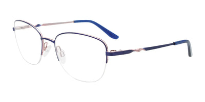 EasyClip EC661 Eyeglasses with Clip-on Sunglasses | Size 54