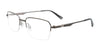 EasyClip EC662 Eyeglasses | Size 50 / Dark Steel & Steel