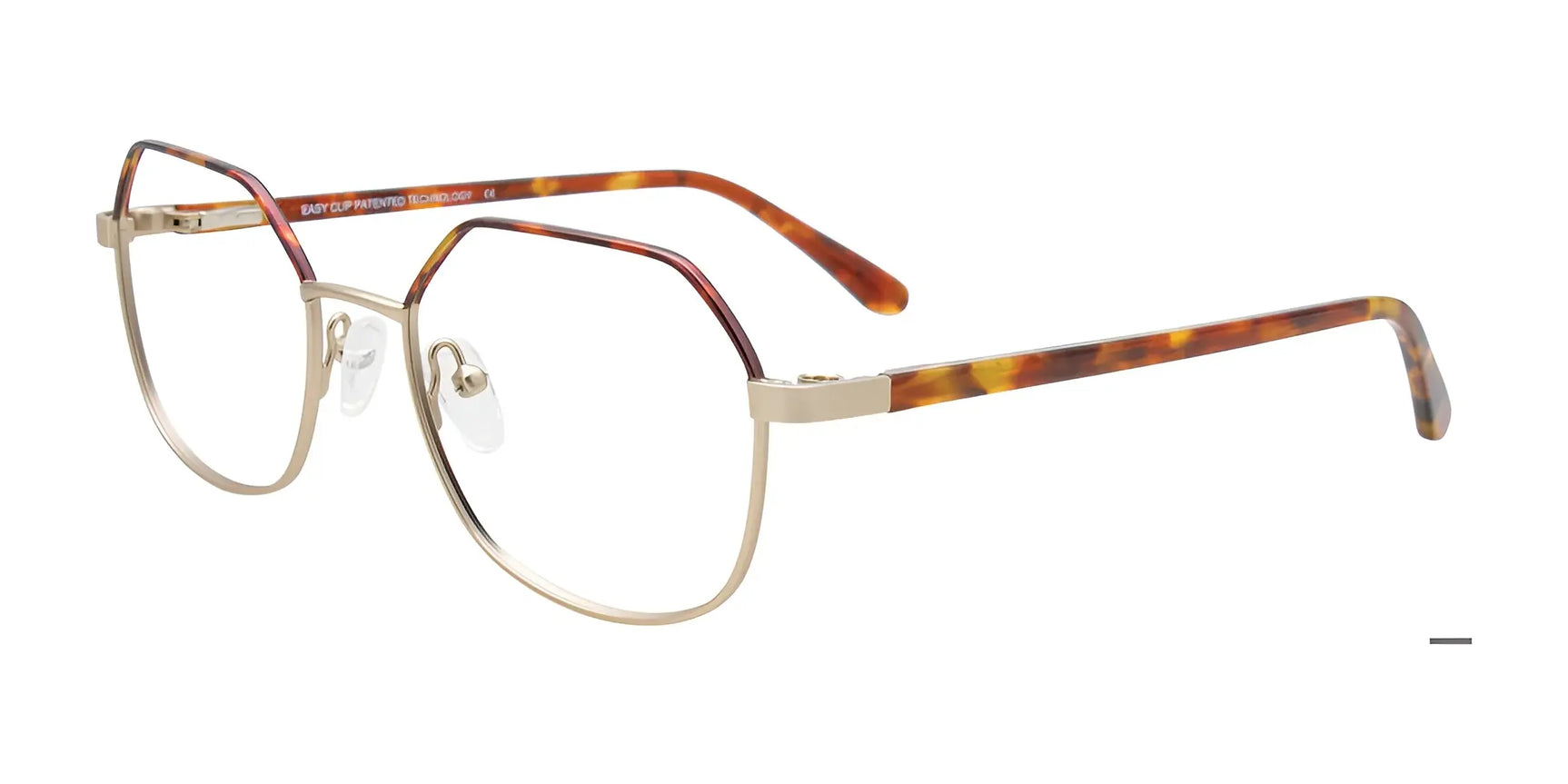EasyClip EC665 Eyeglasses with Clip-on Sunglasses Tortoise & Gold / Tortoise EasyClip EC665 Eyeglasses with Clip-on Sunglasses Tortoise & Gold / Tortoise