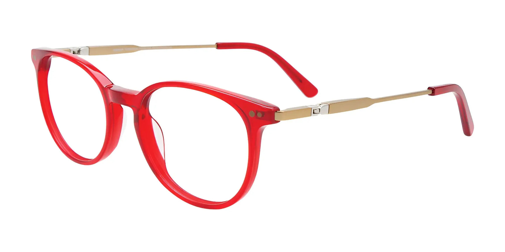 EasyClip EC667 Eyeglasses Transparent Red EasyClip EC667 Eyeglasses Transparent Red