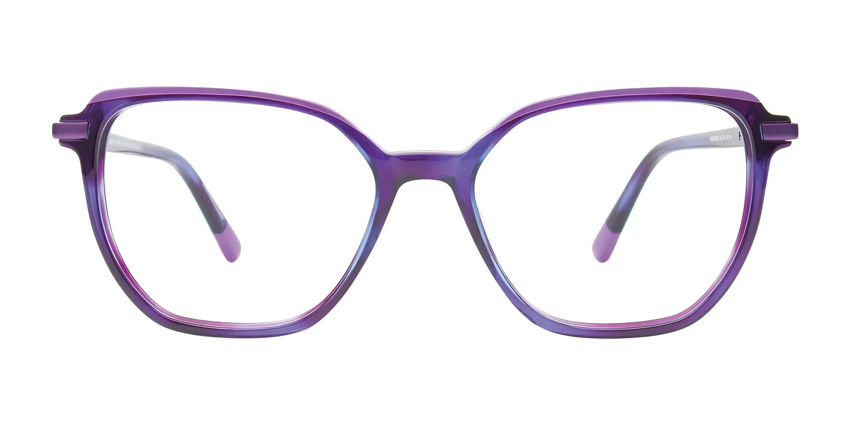EasyClip EC669 Eyeglasses with Clip-on Sunglasses in purple, size 52, feature a rectangular shape, clear lenses, and matching arms. Prescription ready for your vision needs. Shown on a white background. EasyClip EC669 Eyeglasses with Clip-on Sunglasses in purple, size 52, feature a rectangular shape, clear lenses, and matching arms. Prescription ready for your vision needs. Shown on a white background.