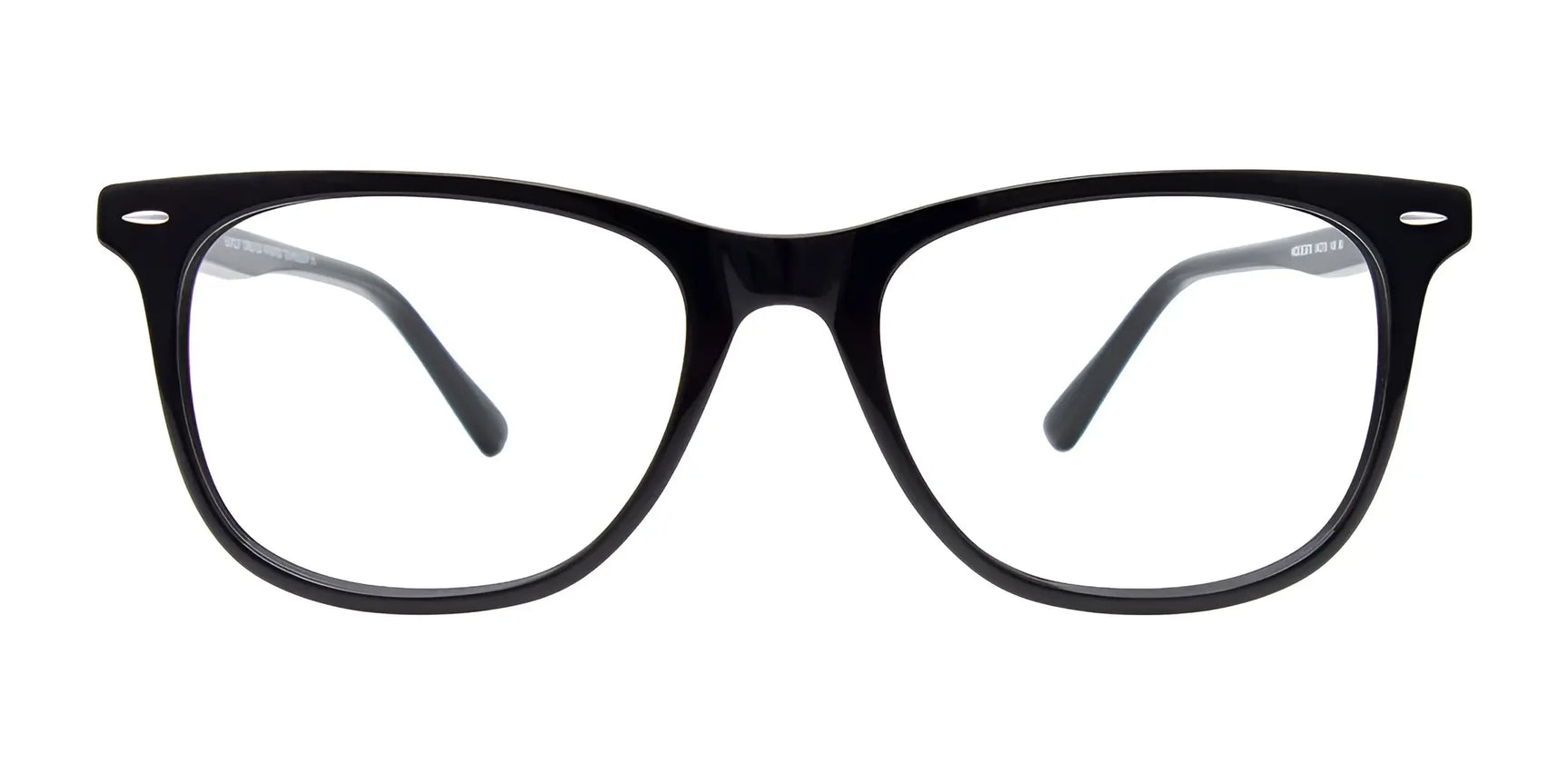 EasyClip EC670 Eyeglasses by EasyClip are stylish black rectangular frames with clear lenses, shown front view on a white background. These eyeglasses come with convenient clip-on sunglasses for bright conditions. EasyClip EC670 Eyeglasses by EasyClip are stylish black rectangular frames with clear lenses, shown front view on a white background. These eyeglasses come with convenient clip-on sunglasses for bright conditions.