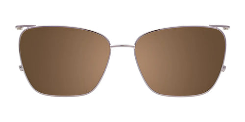 EasyClip EC680 Eyeglasses with Clip-on Sunglasses / Size 52 / Trans Brown & Marble Pink & Lilac