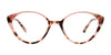 EasyClip EC688 Eyeglasses with Clip-on Sunglasses | Size 49 / Beige Tortoise & Pink/Mocha Mousse