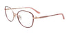 EasyClip EC690 Eyeglasses with Clip-on Sunglasses | Size 52 / Pink & Pink Gold