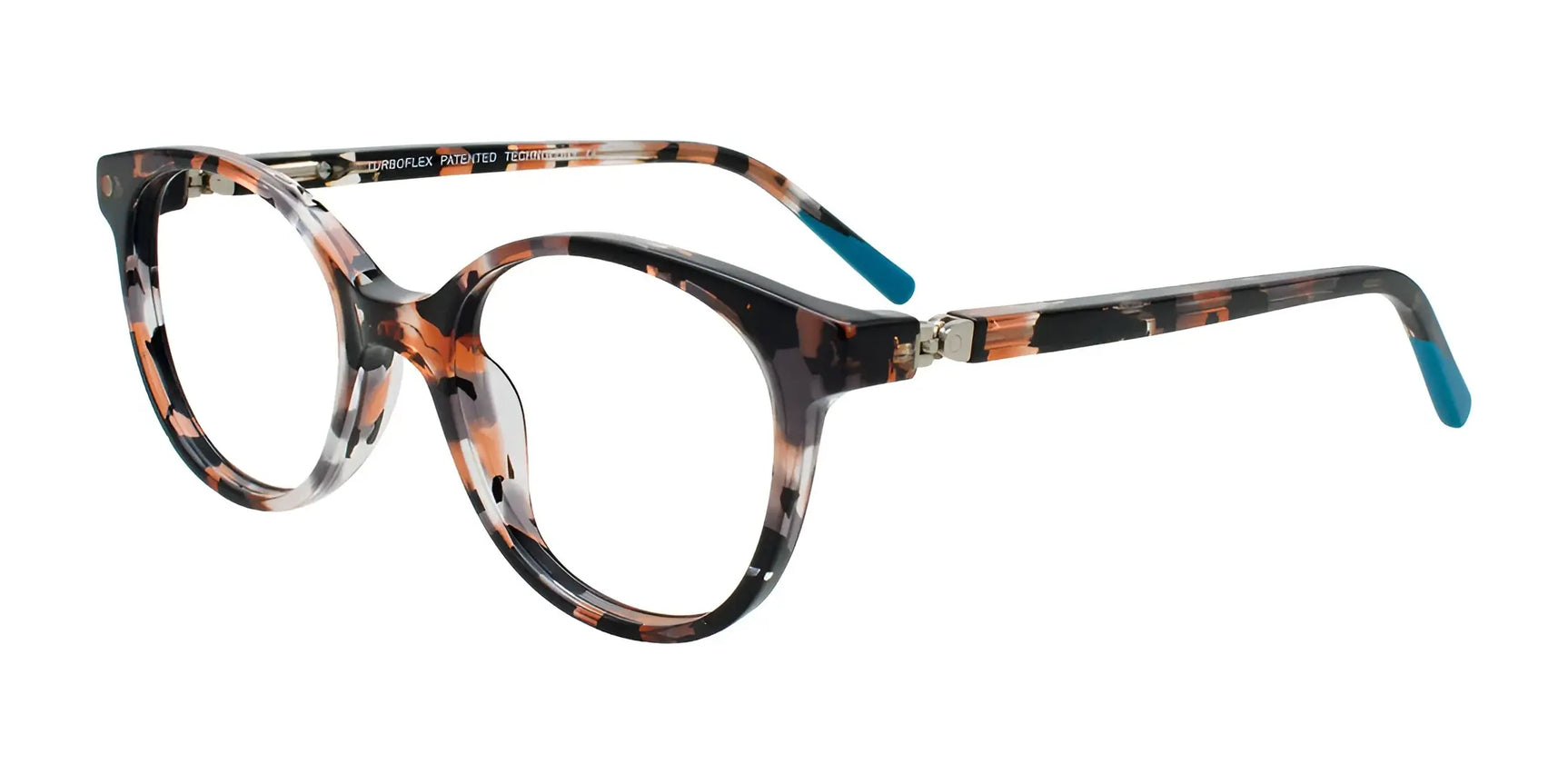 EasyClip EC693 Eyeglasses Pink Tortoise & Blue EasyClip EC693 Eyeglasses Pink Tortoise & Blue