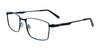 EasyClip EC694 Eyeglasses with Clip-on Sunglasses | Size 54 / Black & Blue