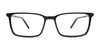 EasyClip EC695 Eyeglasses with Clip-on Sunglasses | Size 55 / Black