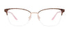 EasyClip EC705 Eyeglasses | Size 54 / Light Blue & Purple Pattern