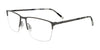 EasyClip EC712 Eyeglasses with Clip-on Sunglasses | Size 55 / Satin Steel