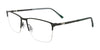 EasyClip EC712 Eyeglasses with Clip-on Sunglasses | Size 55 / Satin Green