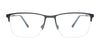 EasyClip EC712 Eyeglasses with Clip-on Sunglasses | Size 55 / Matt Black