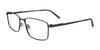 EasyClip EC713 Eyeglasses with Clip-on Sunglasses | Size 56 / Satin Steel