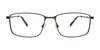 EasyClip EC713 Eyeglasses with Clip-on Sunglasses | Size 56 / Satin Black