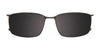 EasyClip EC713 Eyeglasses with Clip-on Sunglasses | Size 56 / Clip Only (Color №020)