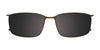 EasyClip EC713 Eyeglasses with Clip-on Sunglasses | Size 56 / Clip Only (Color №060)