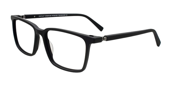 EasyClip EC721 Eyeglasses | Size 56 / Black Soft Touch