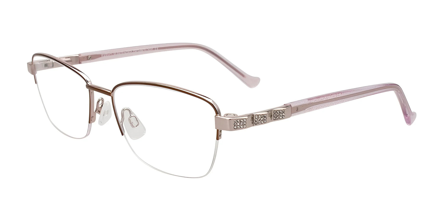 EasyClip EC724 Eyeglasses Brown & Pink EasyClip EC724 Eyeglasses Brown & Pink