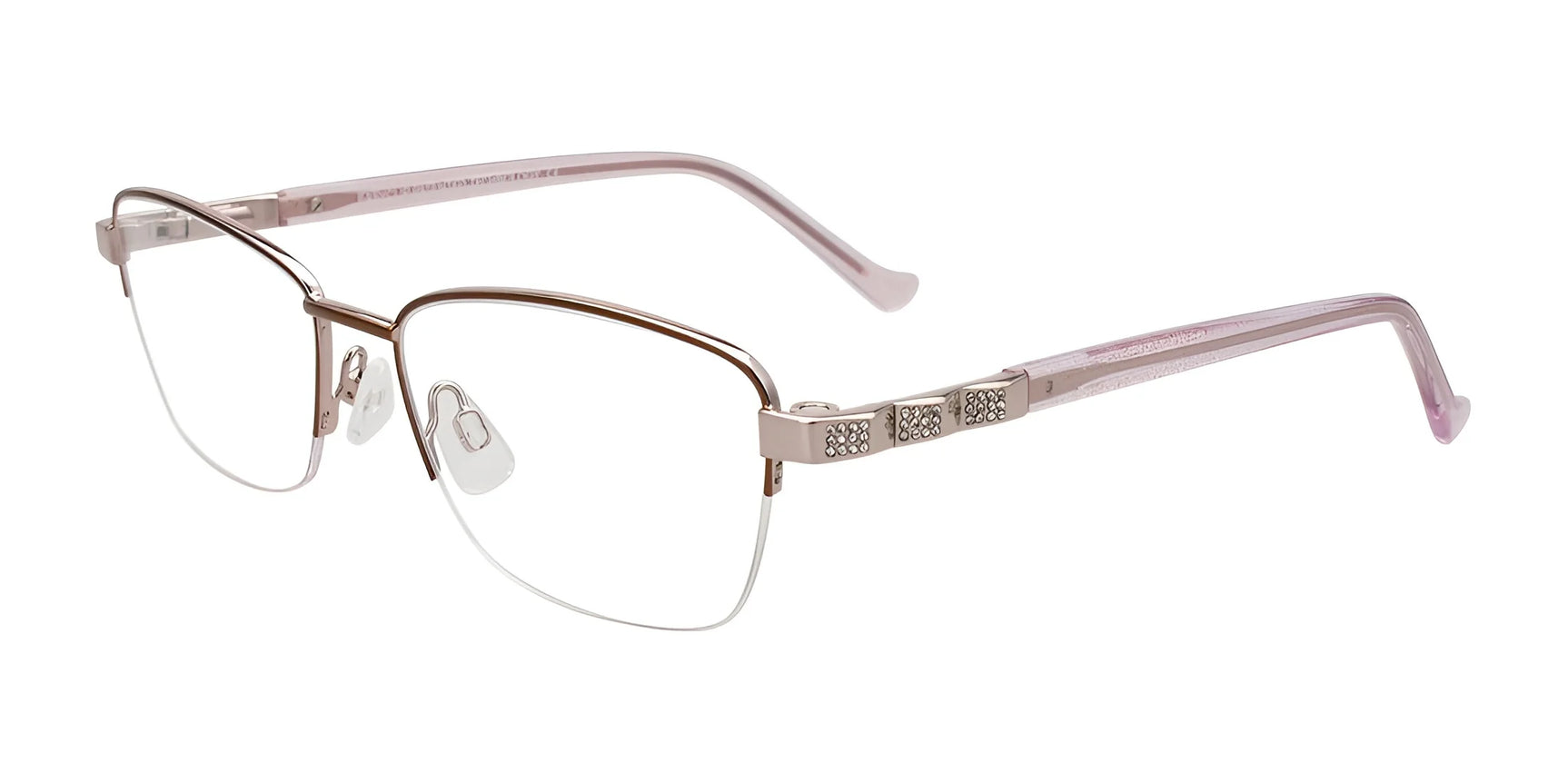 EasyClip EC724 Eyeglasses Brown & Pink EasyClip EC724 Eyeglasses Brown & Pink