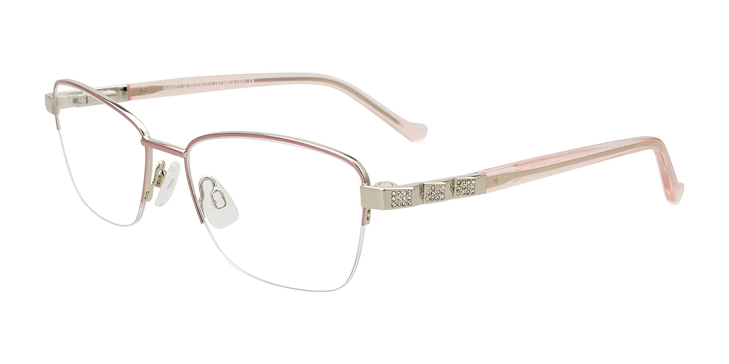 EasyClip EC724 Eyeglasses Pink & Steel EasyClip EC724 Eyeglasses Pink & Steel