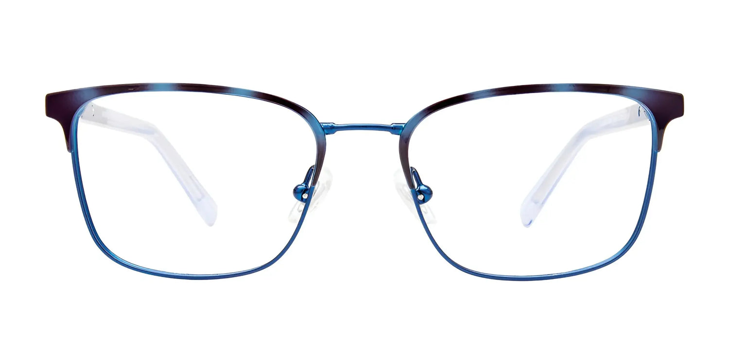 The EasyTwist ET9001 Eyeglasses | Size 47 by EasyTwist feature blue metal rectangular frames with clear, prescription-ready lenses. Shown front-facing on a white background, these glasses offer a durable, flexible fit for everyday comfort. The EasyTwist ET9001 Eyeglasses | Size 47 by EasyTwist feature blue metal rectangular frames with clear, prescription-ready lenses. Shown front-facing on a white background, these glasses offer a durable, flexible fit for everyday comfort.