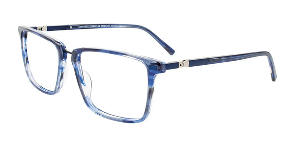 EasyTwist ET9008 Eyeglasses | Size 57 / Blue Marble & Satin Blue