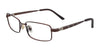 EasyTwist ET967 Eyeglasses | Size 50 / Satin Chocolate & Silver