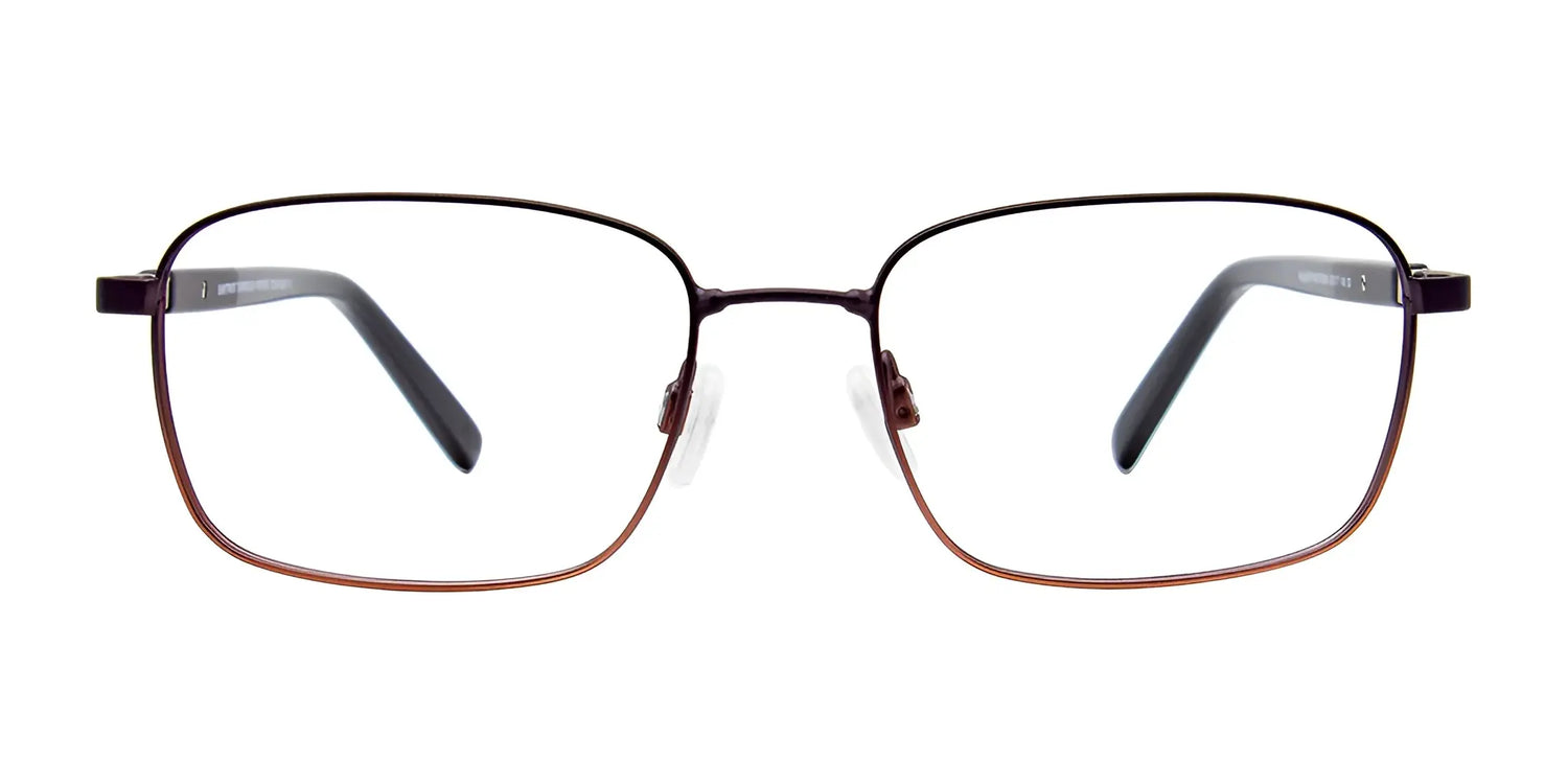 EasyTwist ET990 Eyeglasses by EasyTwist feature brown rectangular thin metal frames and clear lenses. These classic rectangle eyeglasses offer style and flexibility thanks to their twistable design. EasyTwist ET990 Eyeglasses by EasyTwist feature brown rectangular thin metal frames and clear lenses. These classic rectangle eyeglasses offer style and flexibility thanks to their twistable design.