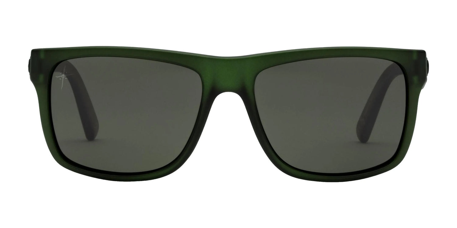 Presenting Electric's Jason Momoa Swingarm M Sunglasses in green, size 57. These stylish rectangular frames boast dark UV-protective lenses and are elegantly displayed on a white background, merging fashion with functionality. Presenting Electric's Jason Momoa Swingarm M Sunglasses in green, size 57. These stylish rectangular frames boast dark UV-protective lenses and are elegantly displayed on a white background, merging fashion with functionality.
